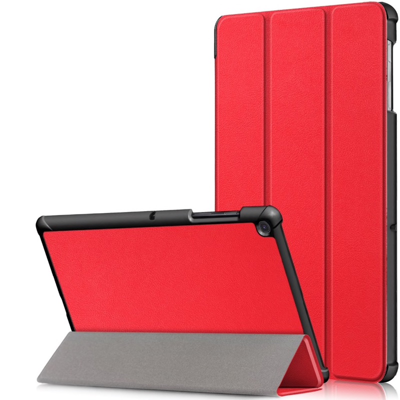 Dirbtinės odos atverčiamas dėklas - raudonas (Samsung GALAXY TAB A 10.1 2019 T515) Dirbtinės odos atverčiamas dėklas - raudonas (Samsung GALAXY TAB A 10.1 2019 T515)